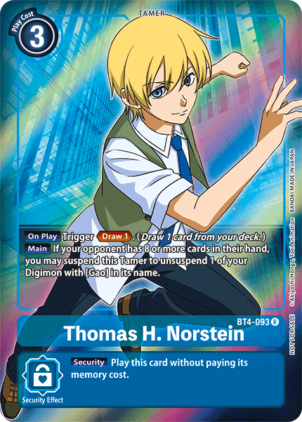 Thomas H. Norstein [BT4-093] (Buy-A-Box Promo) [Great Legend Promos] | Enigma On Main