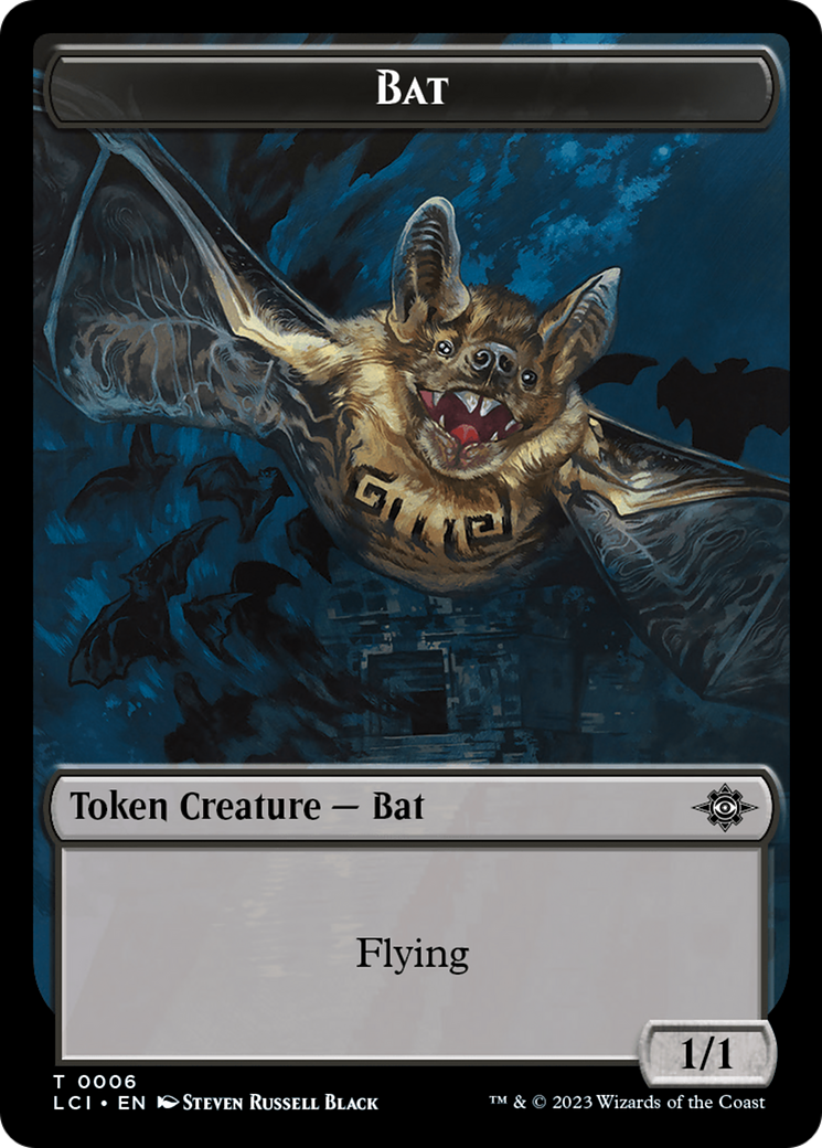 Vampire // Bat Double-Sided Token [The Lost Caverns of Ixalan Tokens] | Enigma On Main