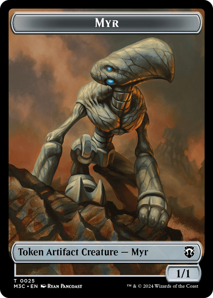 Construct // Myr Double-Sided Token [Modern Horizons 3 Commander Tokens] | Enigma On Main