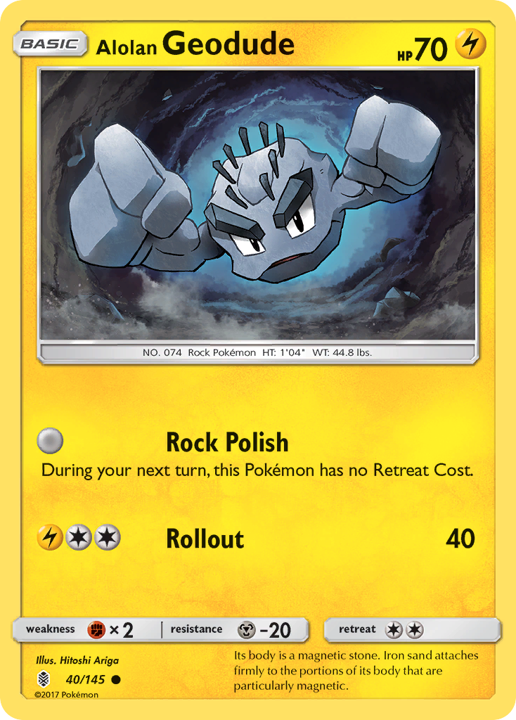 Alolan Geodude (40/145) [Sun & Moon: Guardians Rising] | Enigma On Main