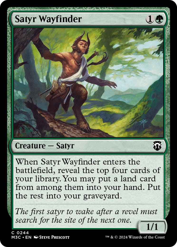 Satyr Wayfinder (Ripple Foil) [Modern Horizons 3 Commander] | Enigma On Main