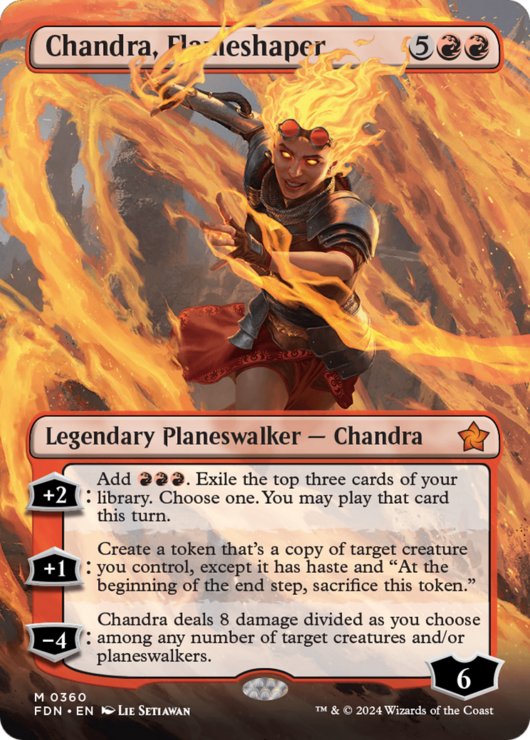 Chandra, Flameshaper (Borderless) [Foundations] | Enigma On Main