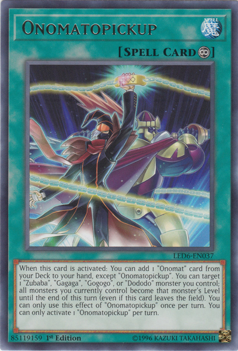 Onomatopickup [LED6-EN037] Rare | Enigma On Main