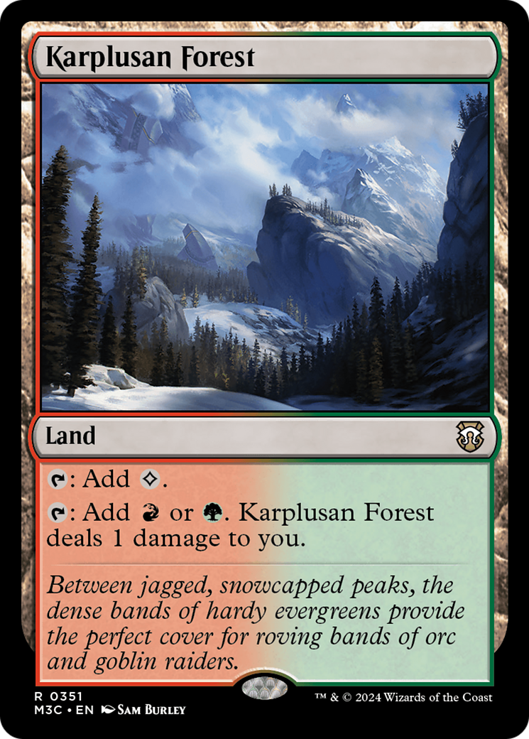 Karplusan Forest (Ripple Foil) [Modern Horizons 3 Commander] | Enigma On Main