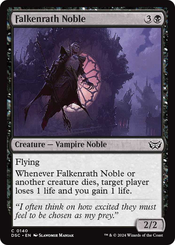 Falkenrath Noble [Duskmourn: House of Horror Commander] | Enigma On Main