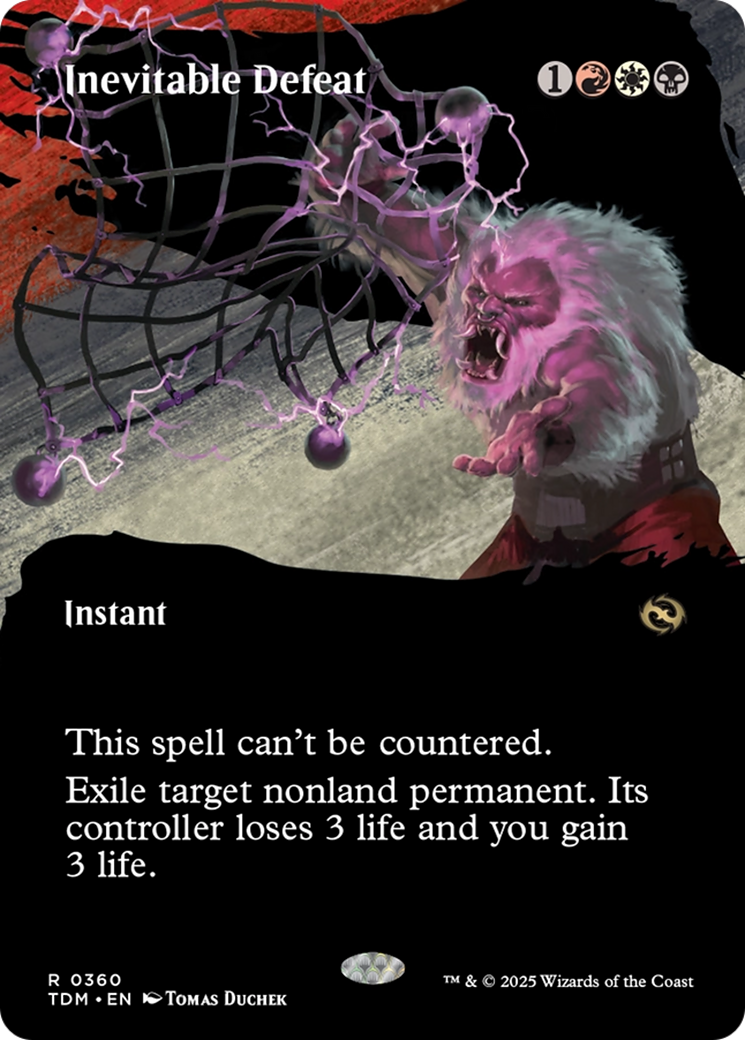 Inevitable Defeat (Borderless) [Tarkir: Dragonstorm] | Enigma On Main