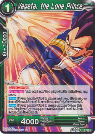 Vegeta, the Lone Prince (BT10-068) [Rise of the Unison Warrior 2nd Edition] | Enigma On Main