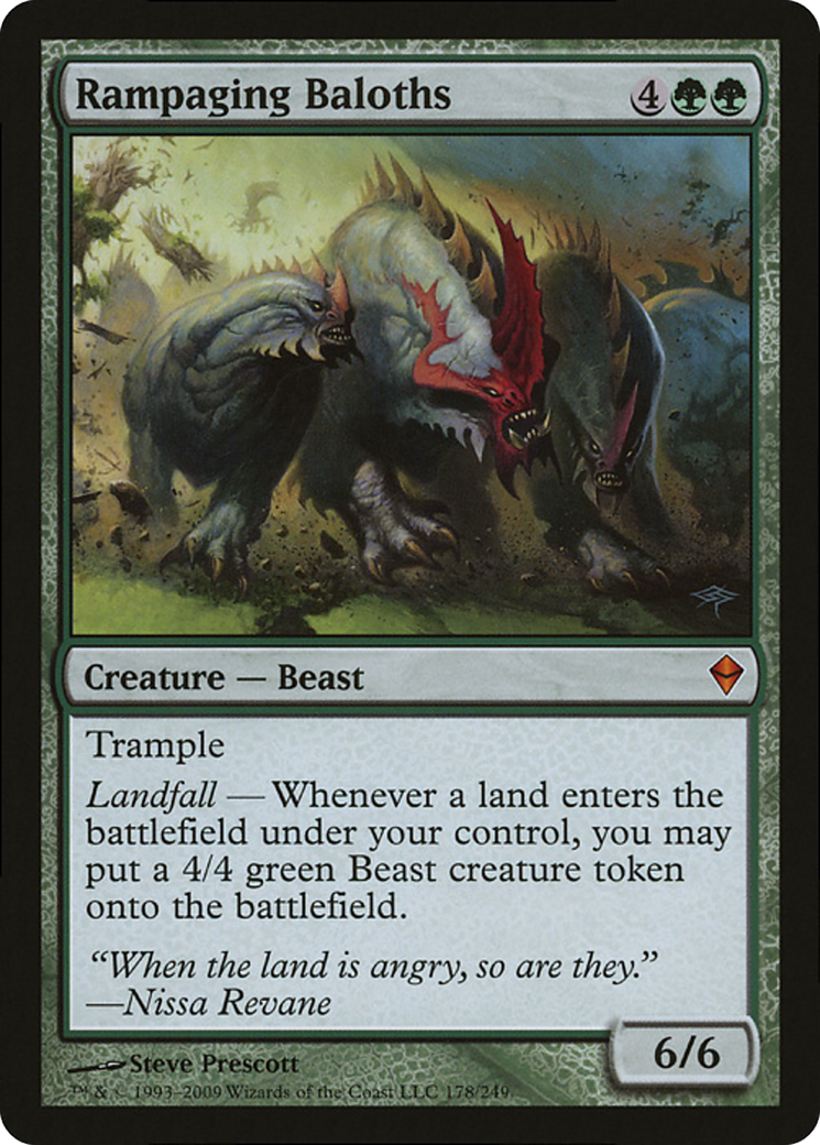 Rampaging Baloths (Zendikar) (Oversized) [Oversize Cards] | Enigma On Main