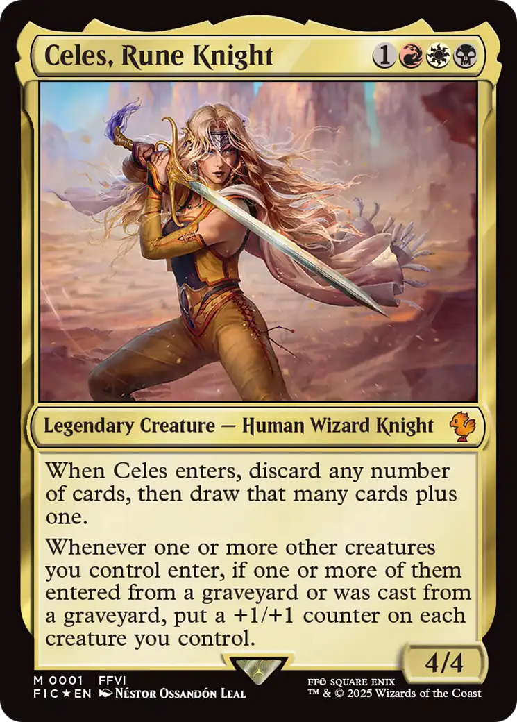 Celes, Rune Knight (0001) [FINAL FANTASY Commander] | Enigma On Main