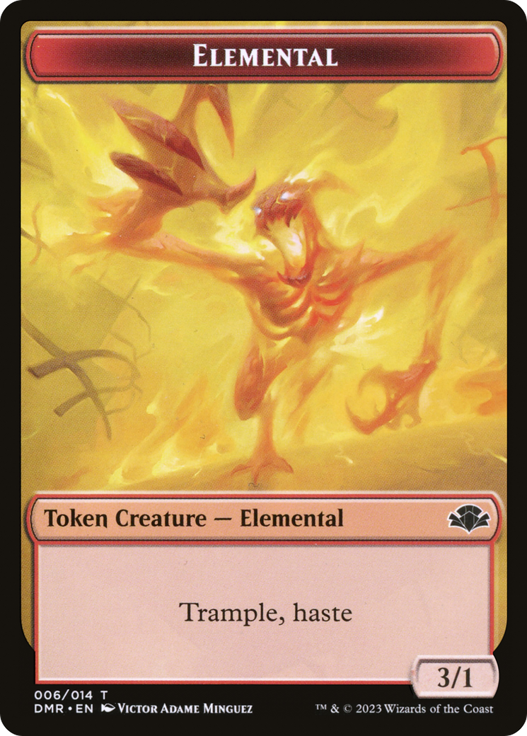 Elemental Token [Dominaria Remastered Tokens] | Enigma On Main