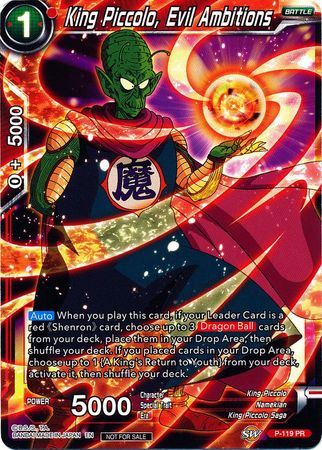 King Piccolo, Evil Ambitions (Power Booster) (P-119) [Promotion Cards] | Enigma On Main