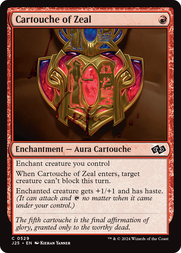 Cartouche of Zeal [Foundations Jumpstart] | Enigma On Main