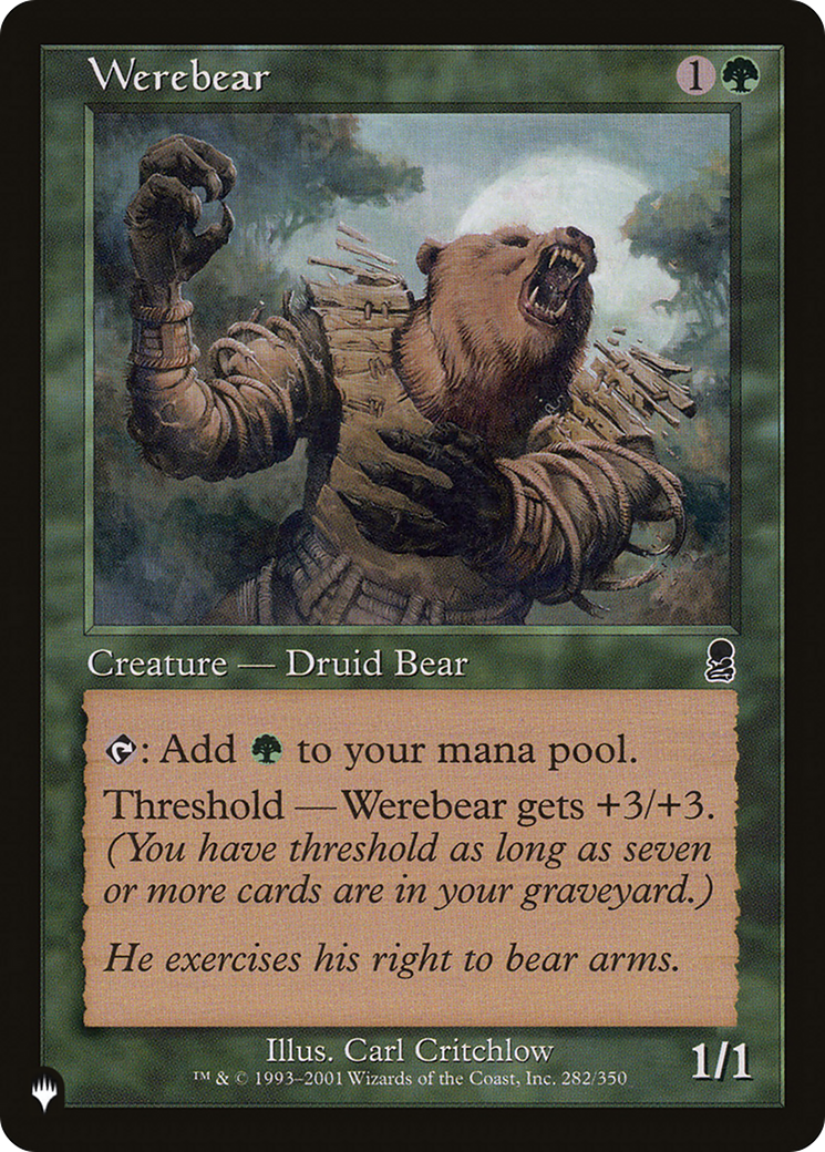 Werebear [The List Reprints] | Enigma On Main