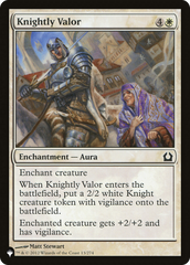 Knightly Valor [The List Reprints] | Enigma On Main