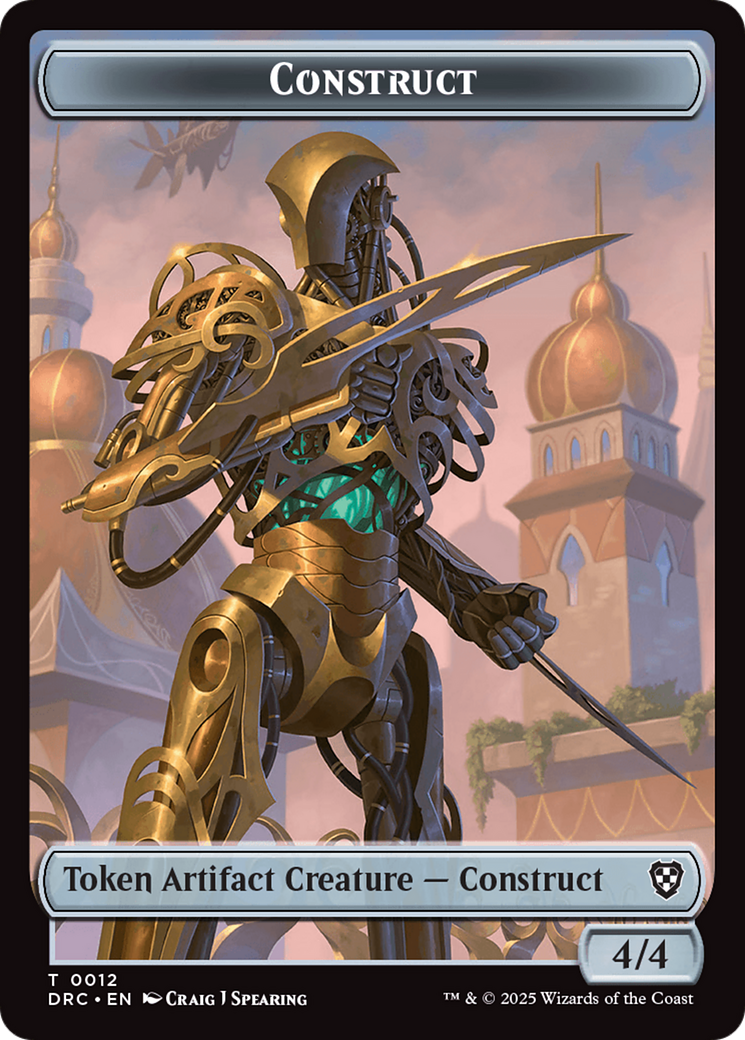 Construct // Golem (0013) Double-Sided Token [Aetherdrift Tokens] | Enigma On Main