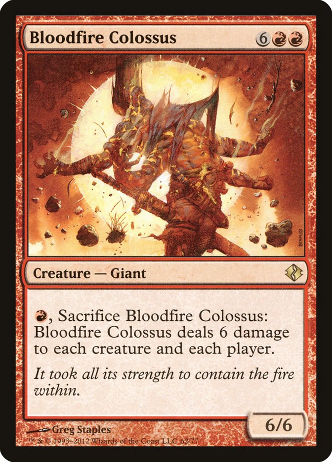 Bloodfire Colossus [Duel Decks: Venser vs. Koth] | Enigma On Main