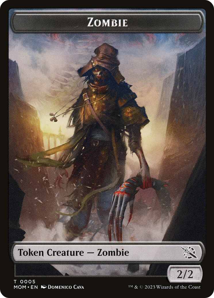 Elemental (02) // Zombie Double-Sided Token [March of the Machine Tokens] | Enigma On Main