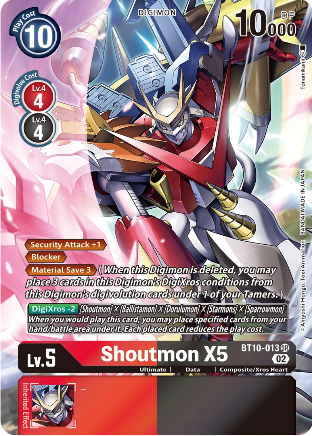 Shoutmon X5 [BT10-013] (Alternate Art) [Xros Encounter] | Enigma On Main