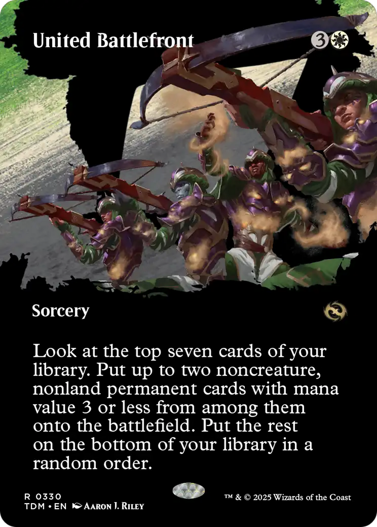 United Battlefront (Borderless) [Tarkir: Dragonstorm] | Enigma On Main