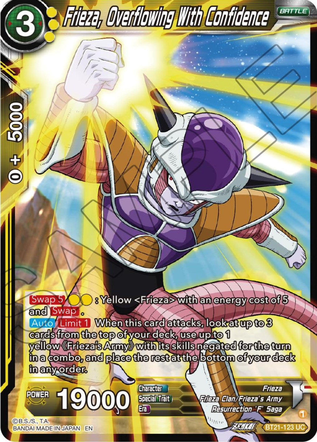 Frieza, Overflowing With Confidence (BT21-123) [Wild Resurgence] | Enigma On Main