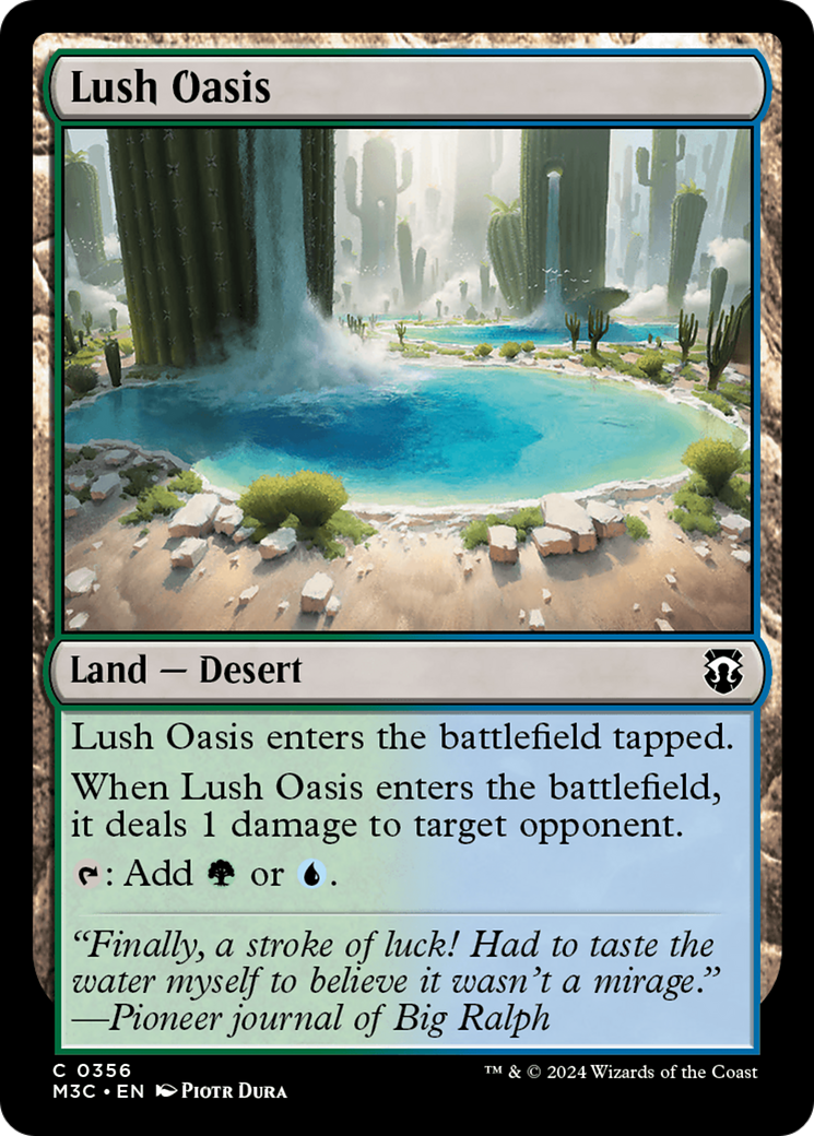 Lush Oasis (Ripple Foil) [Modern Horizons 3 Commander] | Enigma On Main