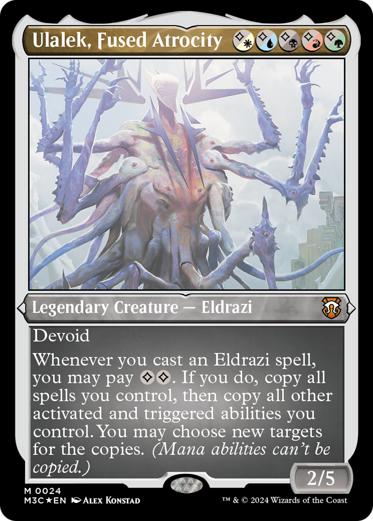 Ulalek, Fused Atrocity (Foil Etched) [Modern Horizons 3 Commander] | Enigma On Main