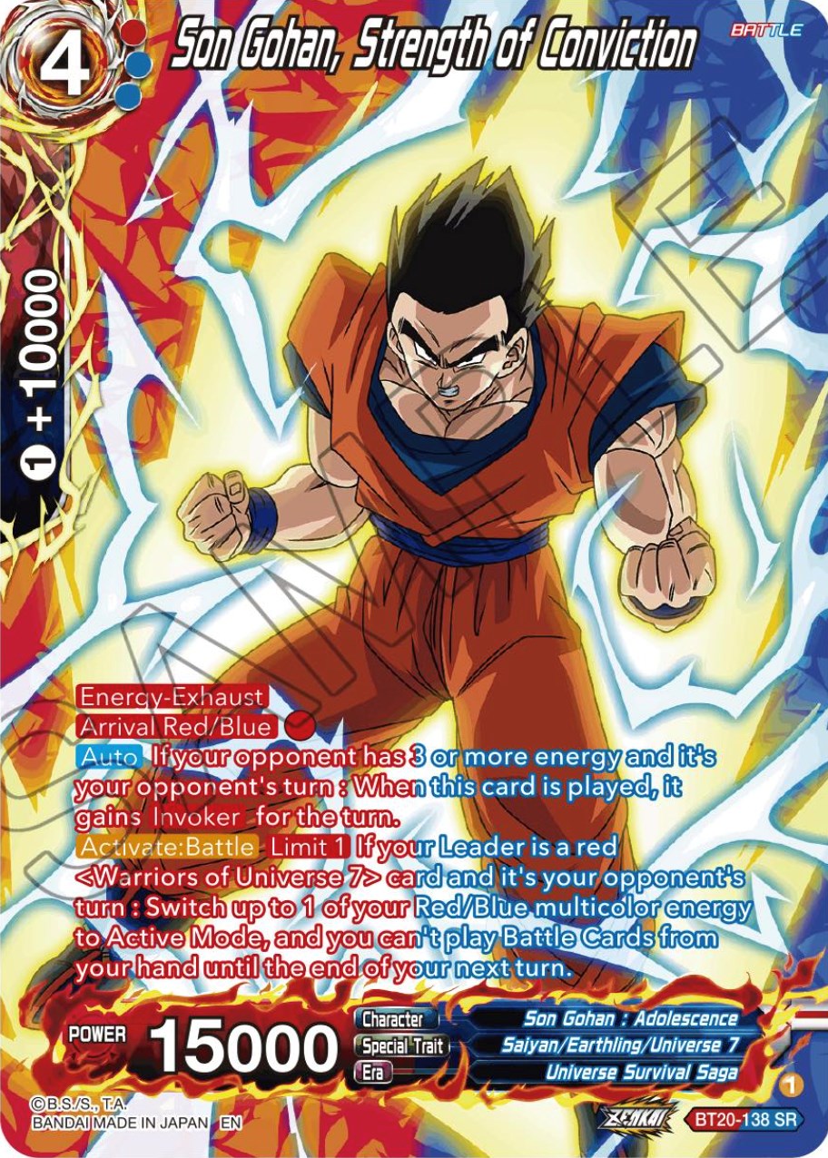 Son Gohan, Strength of Conviction (Silver Foil) (BT20-138) [Power Absorbed] | Enigma On Main