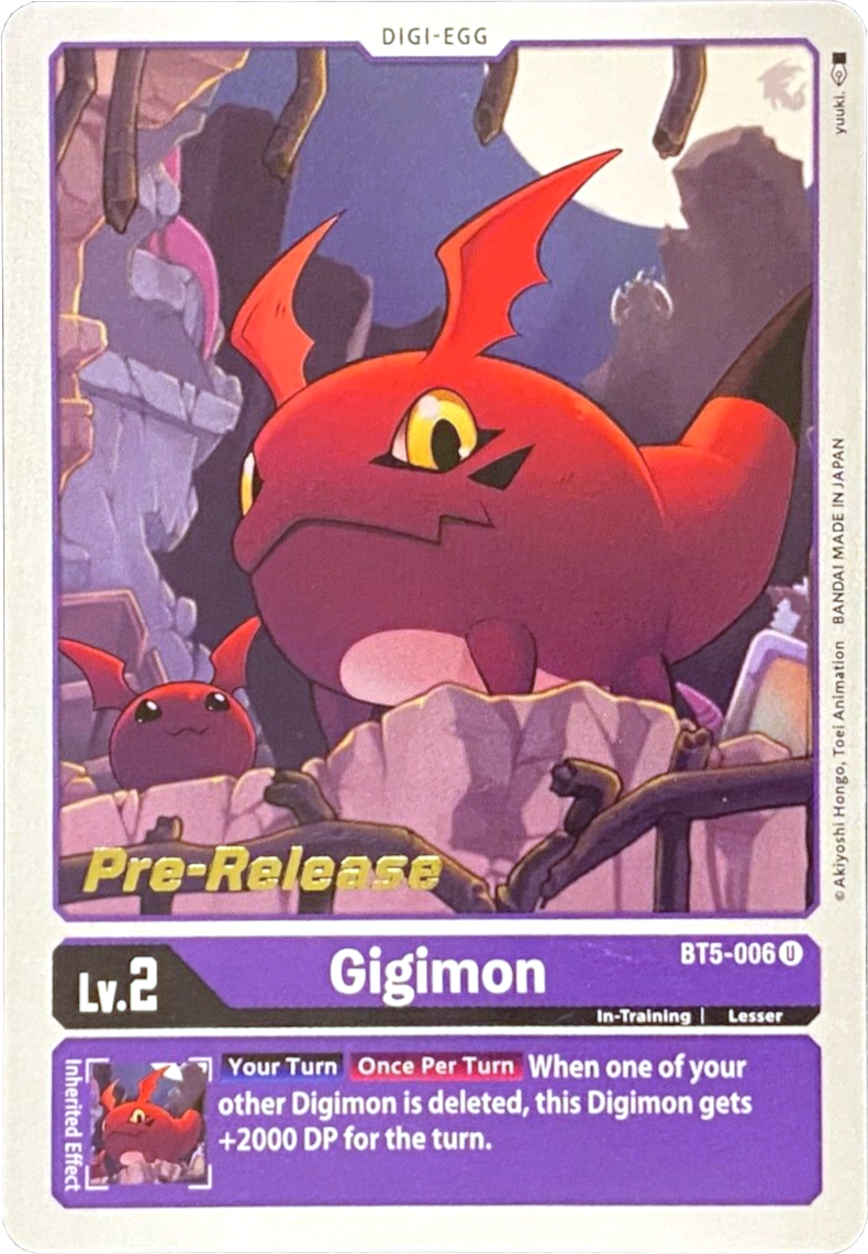 Gigimon [BT5-006] [Battle of Omni Pre-Release Promos] | Enigma On Main