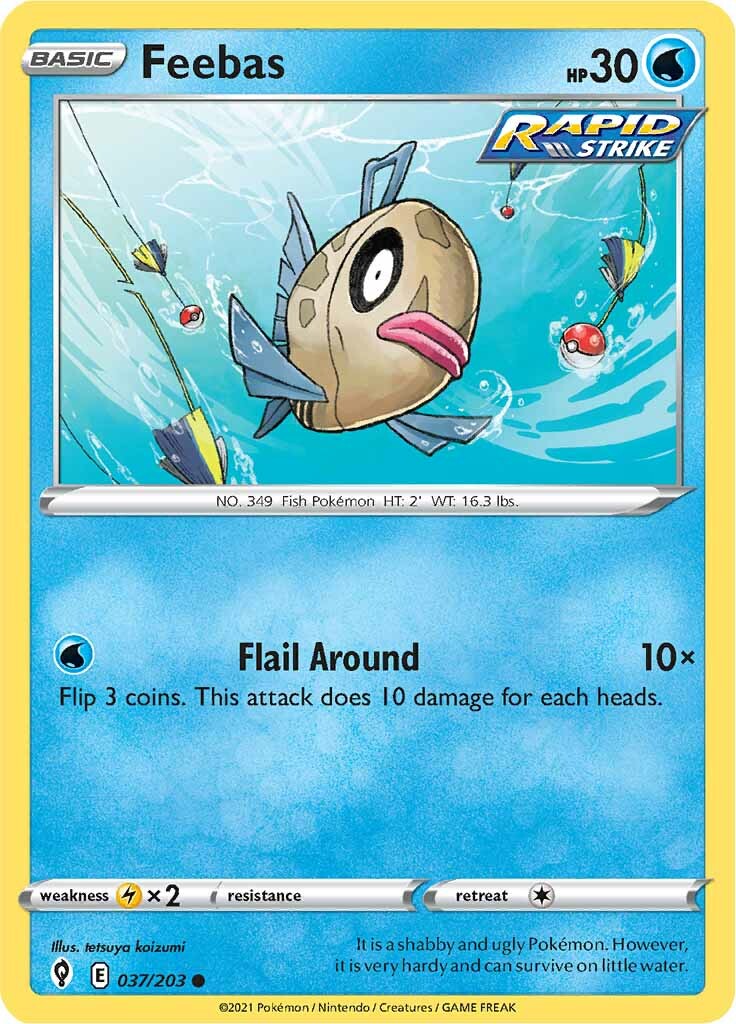 Feebas (037/203) [Sword & Shield: Evolving Skies] | Enigma On Main