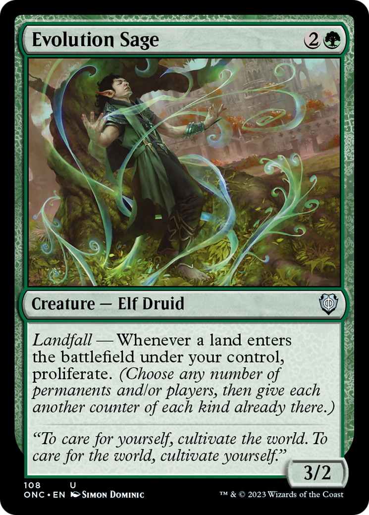 Evolution Sage [Phyrexia: All Will Be One Commander] | Enigma On Main