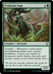 Evolution Sage [Phyrexia: All Will Be One Commander] | Enigma On Main