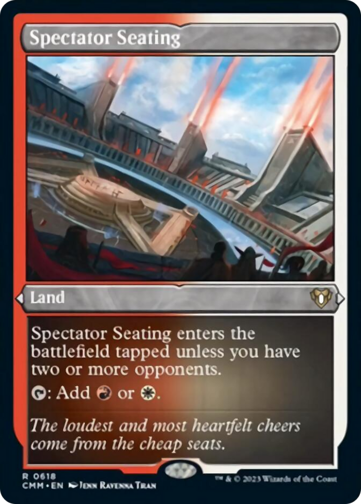 Spectator Seating (Foil Etched) [Commander Masters] | Enigma On Main