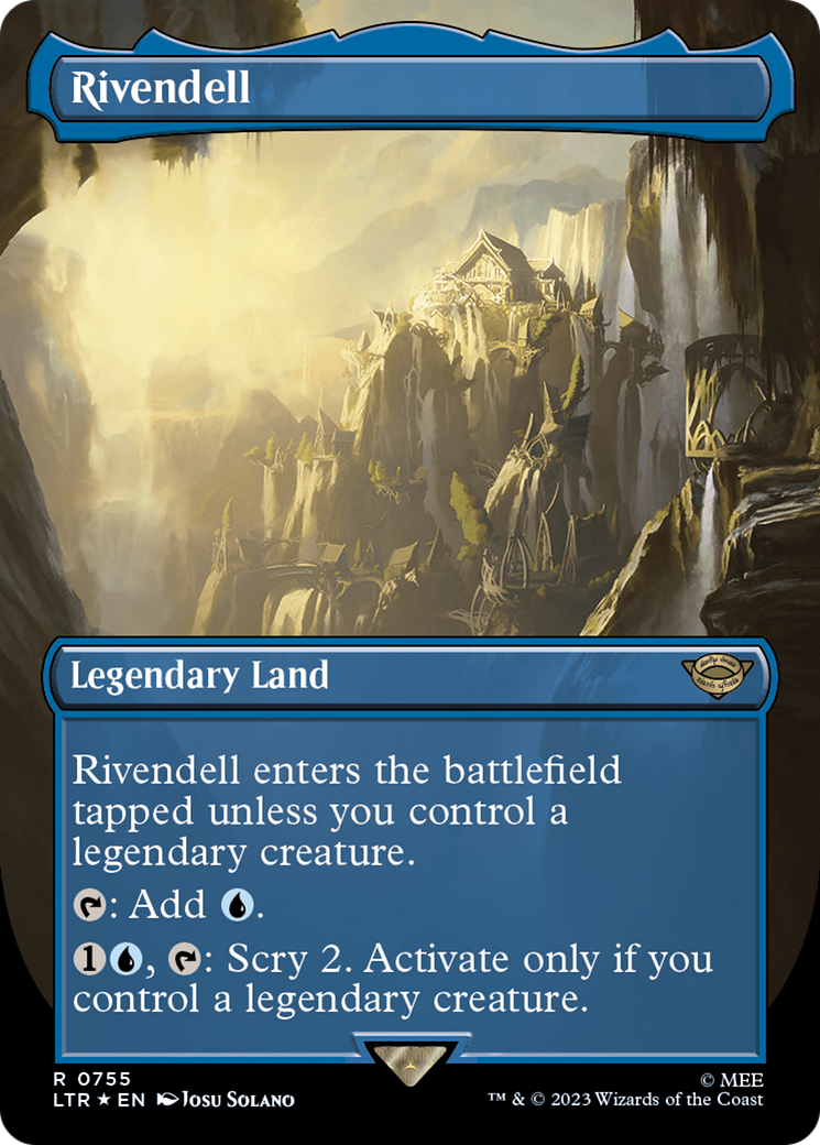 Rivendell (Borderless) (Surge Foil) [The Lord of the Rings: Tales of Middle-Earth] | Enigma On Main