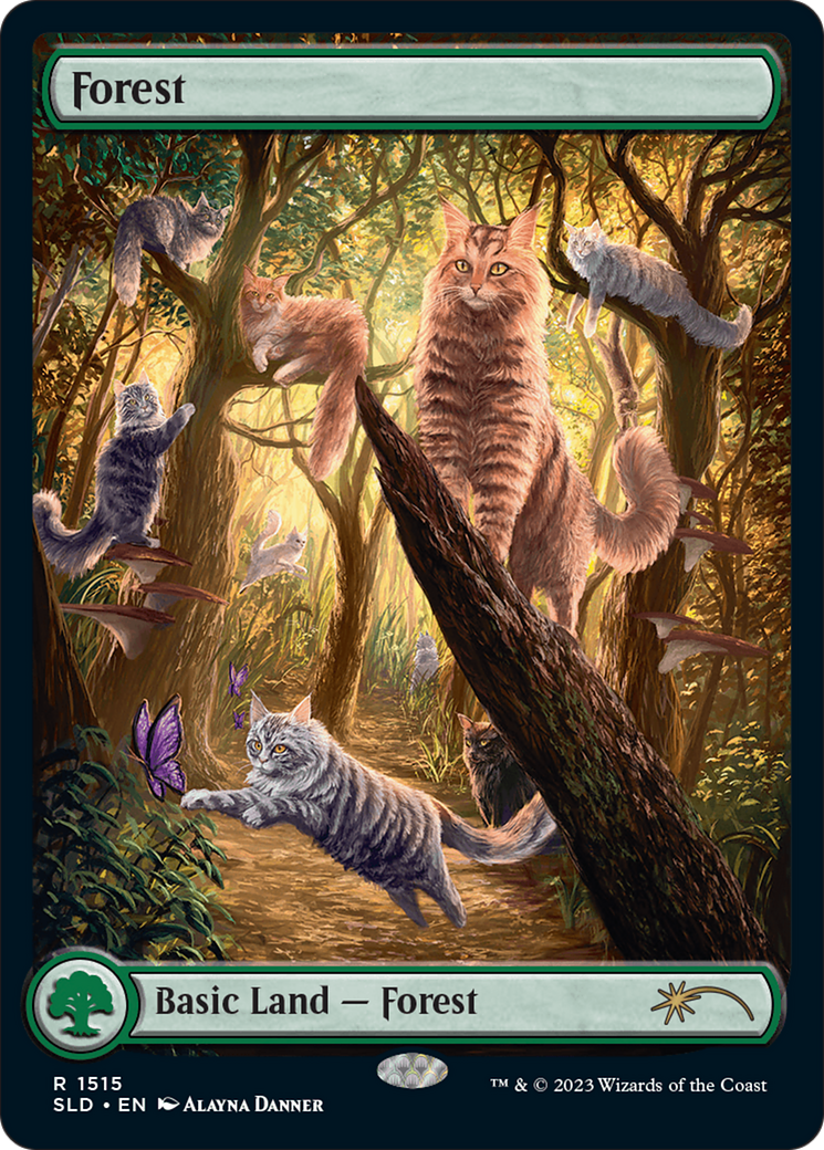 Forest (1515) [Secret Lair Commander Deck: Raining Cats and Dogs] | Enigma On Main