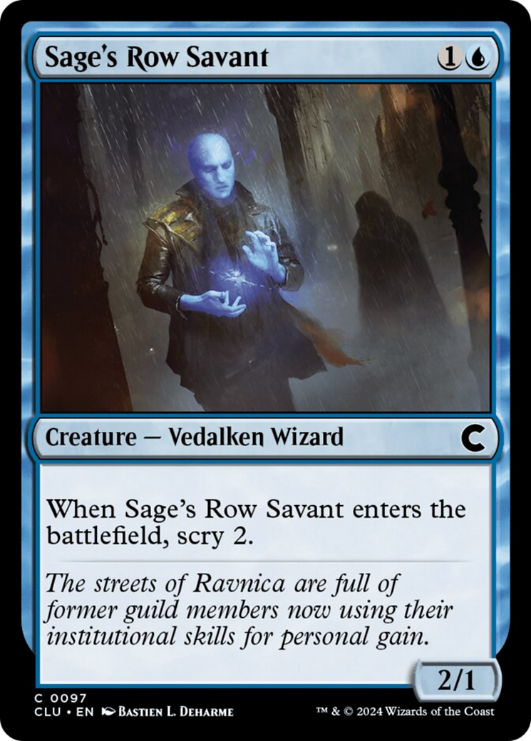 Sage's Row Savant [Ravnica: Clue Edition] | Enigma On Main
