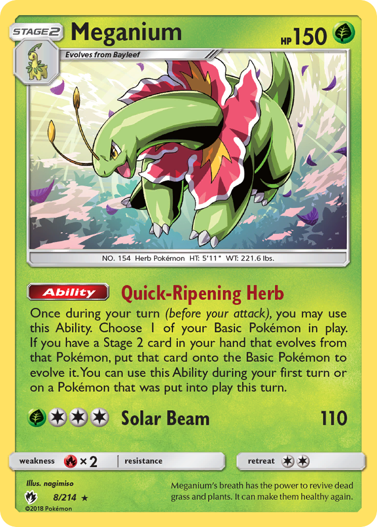 Meganium (8/214) [Sun & Moon: Lost Thunder] | Enigma On Main