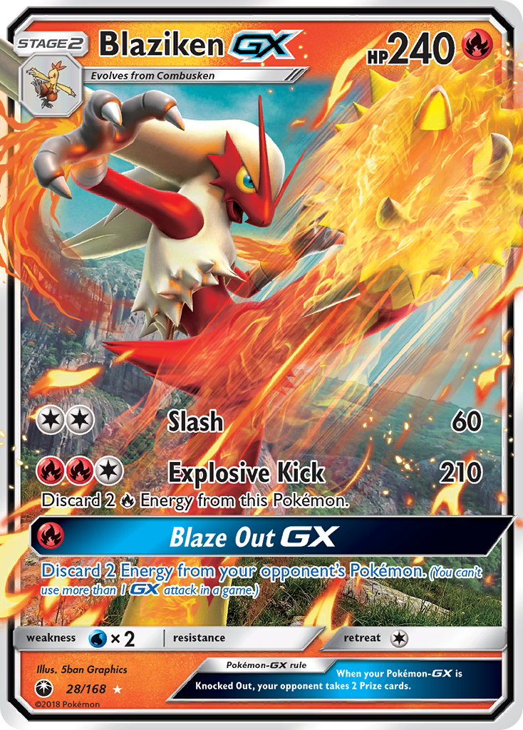 Blaziken GX (28/168) [Sun & Moon: Celestial Storm] | Enigma On Main