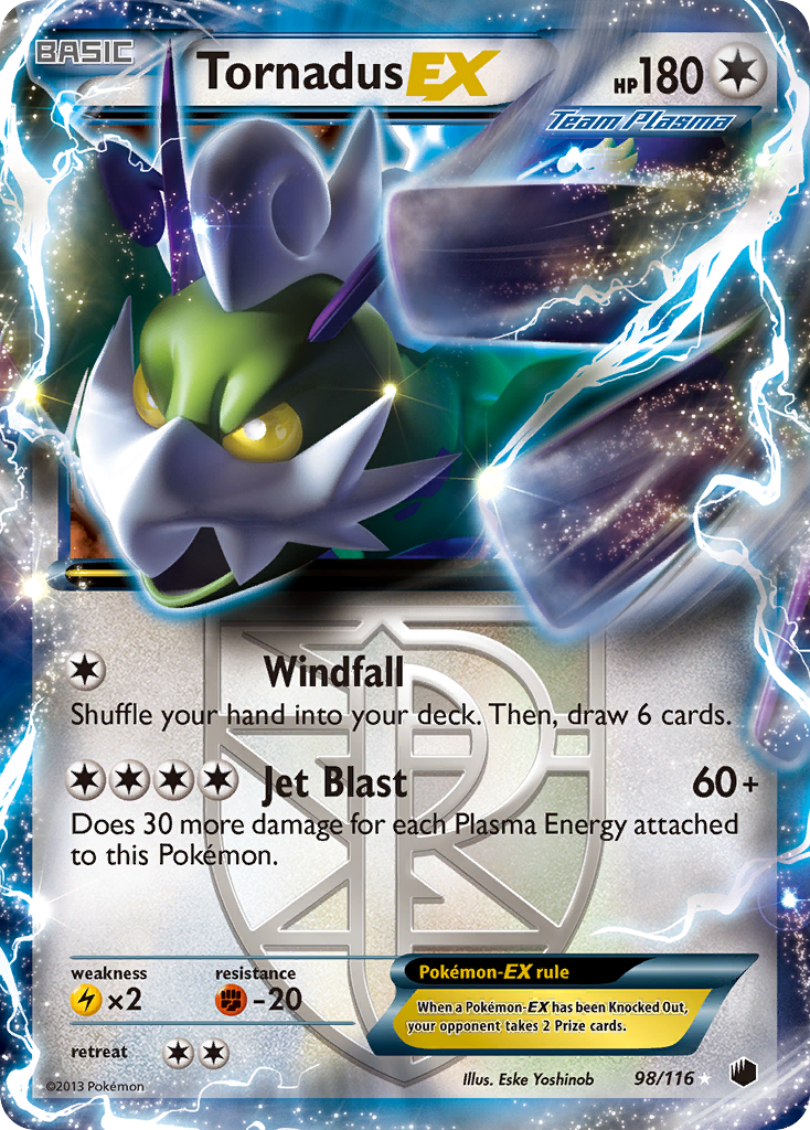 Tornadus EX (98/116) [Black & White: Plasma Freeze] | Enigma On Main