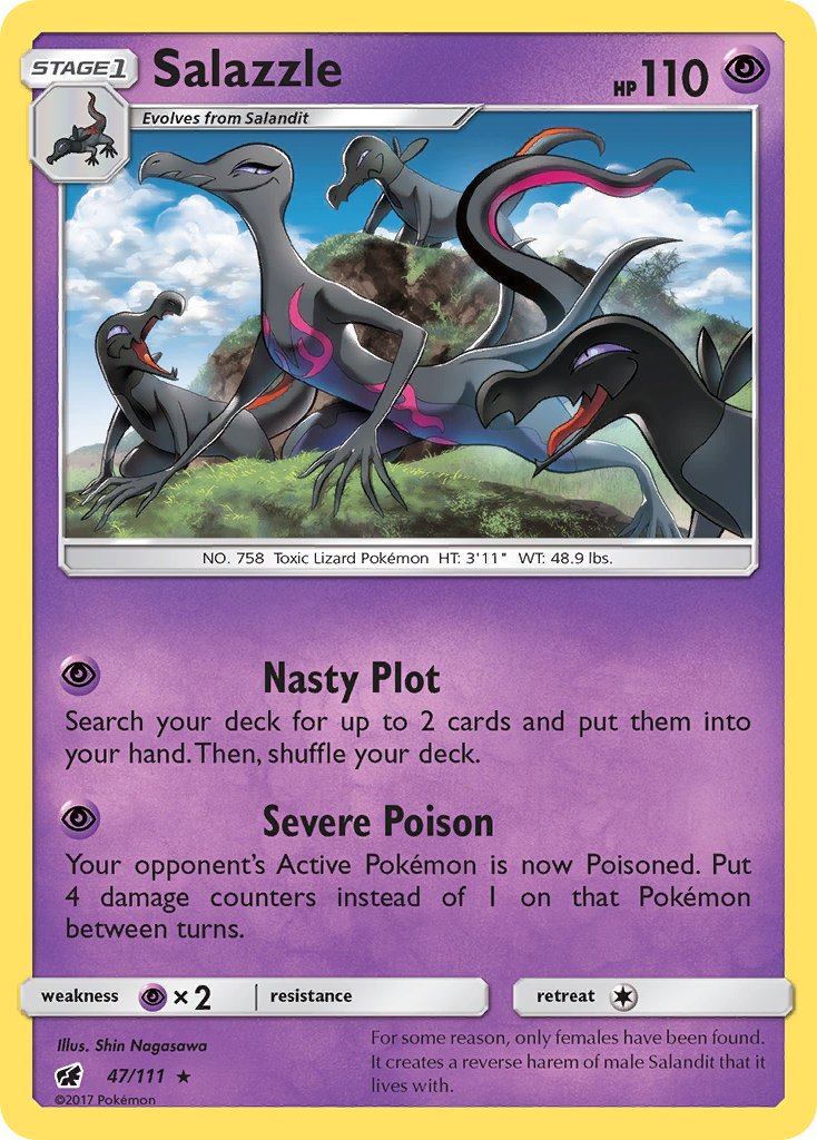 Salazzle (47/111) (Theme Deck Exclusive) [Sun & Moon: Crimson Invasion] | Enigma On Main