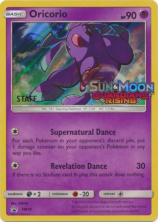 Oricorio (SM19) (Staff Prerelease Promo) [Sun & Moon: Black Star Promos] | Enigma On Main