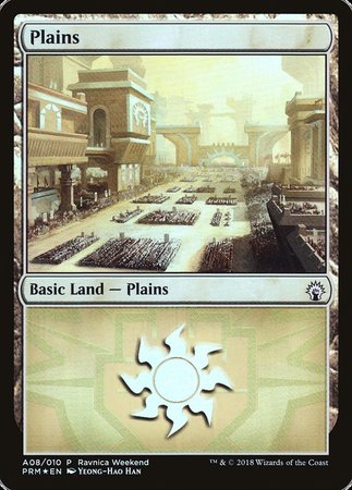 Plains - Boros (A08) [GRN Ravnica Weekend] | Enigma On Main