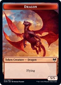 Dragon // Thopter Double-sided Token [Kaldheim Commander Tokens] | Enigma On Main