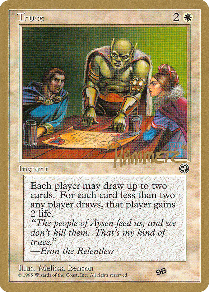 Truce (Shawn "Hammer" Regnier) (SB) [Pro Tour Collector Set] | Enigma On Main