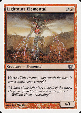 Lightning Elemental [Eighth Edition] | Enigma On Main