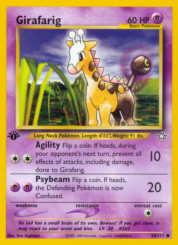 Girafarig (58/111) [Neo Genesis 1st Edition] | Enigma On Main