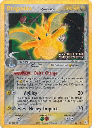 Dragonite (3/113) (Delta Species) (Stamped) [EX: Delta Species] | Enigma On Main
