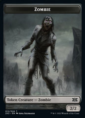 Zombie // Knight Double-sided Token [Double Masters 2022 Tokens] | Enigma On Main