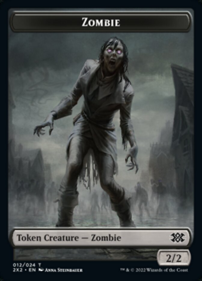 Zombie // Soldier Double-sided Token [Double Masters 2022 Tokens] | Enigma On Main