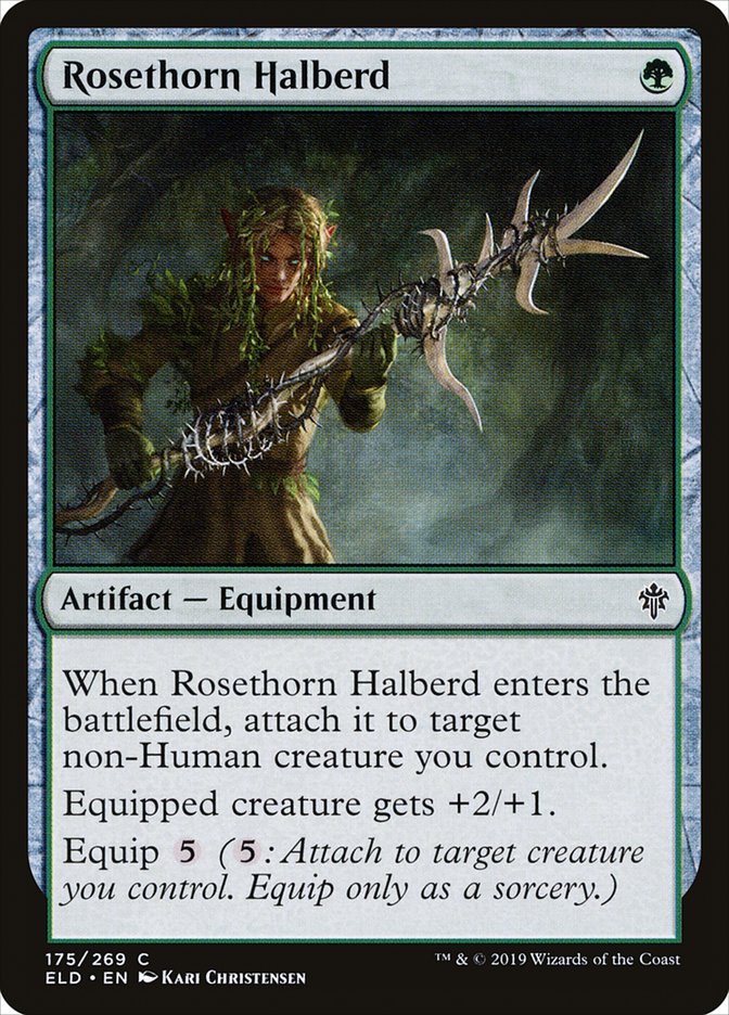 Rosethorn Halberd [Throne of Eldraine] | Enigma On Main