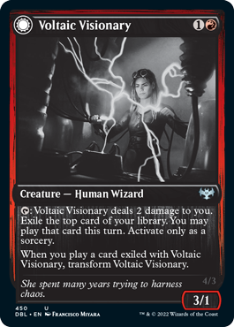 Voltaic Visionary // Volt-Charged Berserker [Innistrad: Double Feature] | Enigma On Main